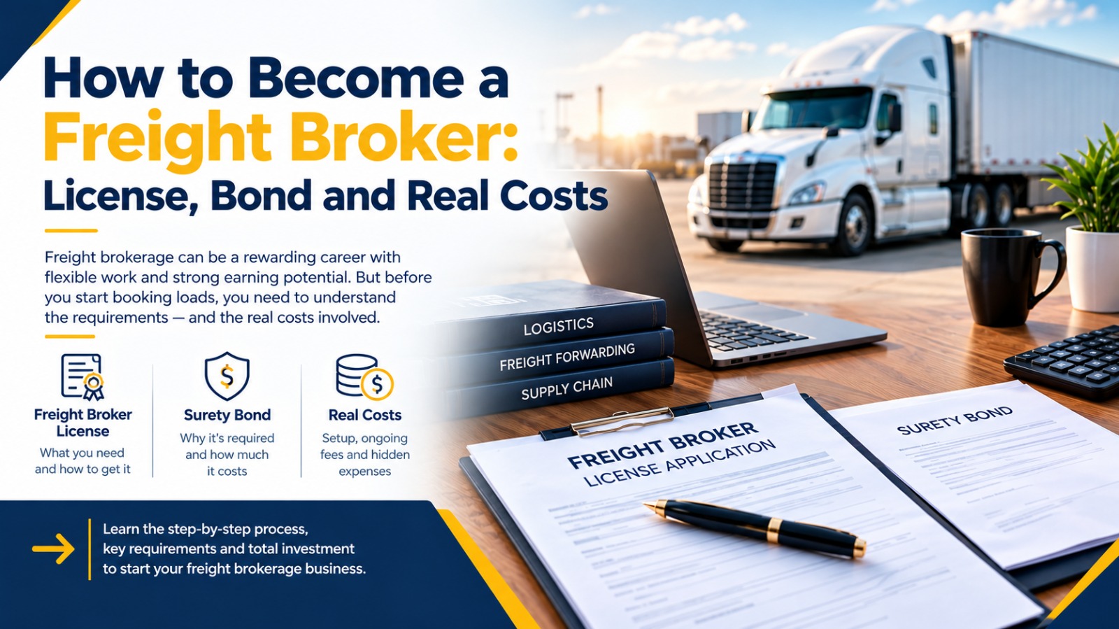 How to Become a Freight Broker: License, Bond and Real Costs