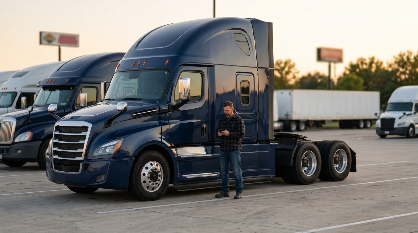Owner-operator booking freight